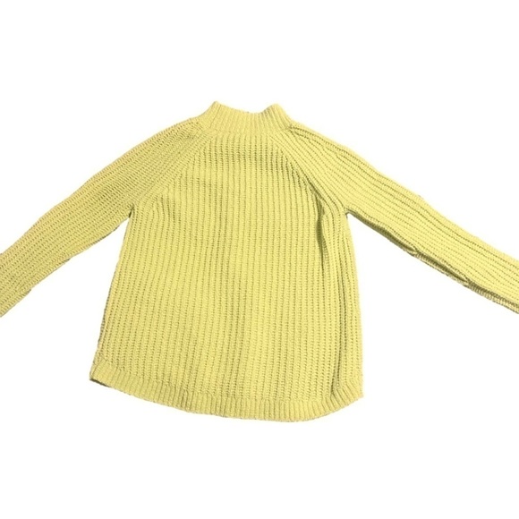 TALBOTS Texture Stitch Mock-Neck Sweater Lime Green Size XS - Picture 5 of 7